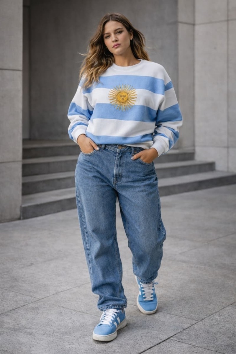 Buzo frizado sol de mayo