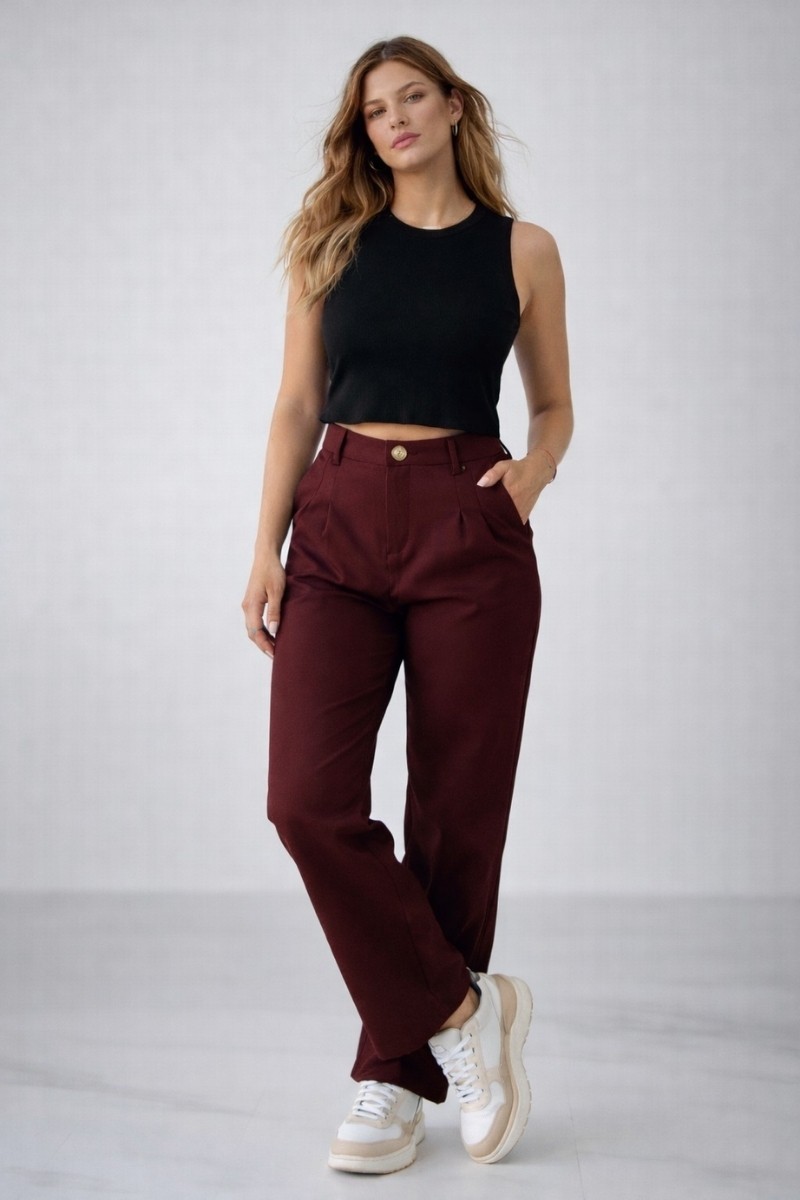 Maxi palazo sastrero Hey! doble pinza para mujer moda