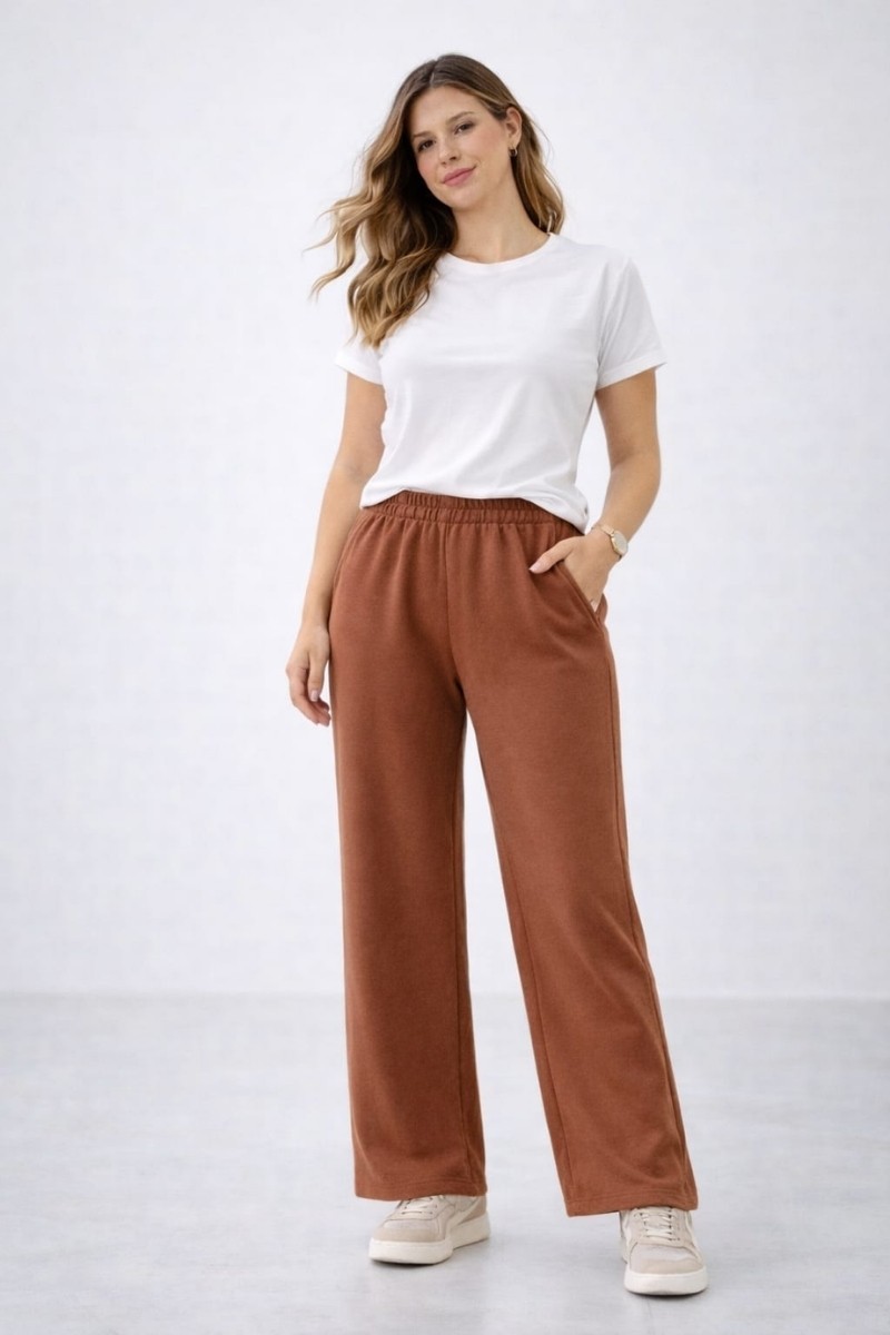 Palazo algodon frizado