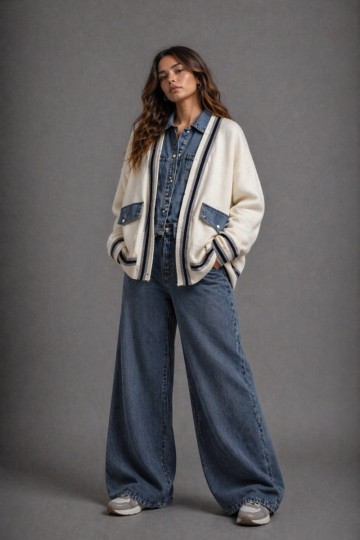 068 SACO SWEATER con jeans