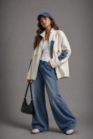 337 CAMPERA SWEATER CON JEANS