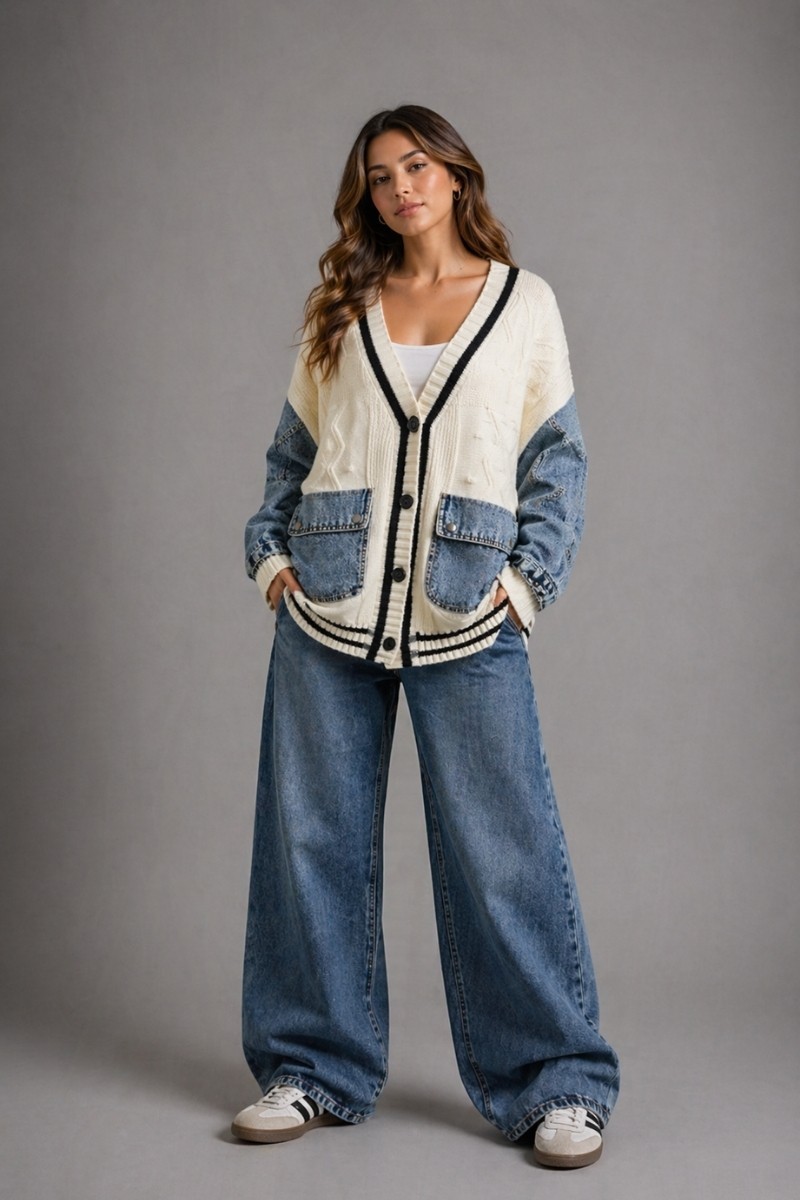 601 SACO SWEATER CON JEANS